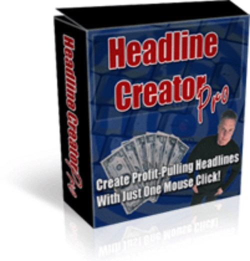 Product picture *Award Winning*! - Headline Creator Pro Software